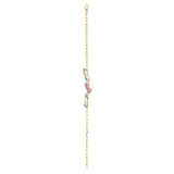 Ethereal Jewels Paper-clip 14k Gold Bracelet