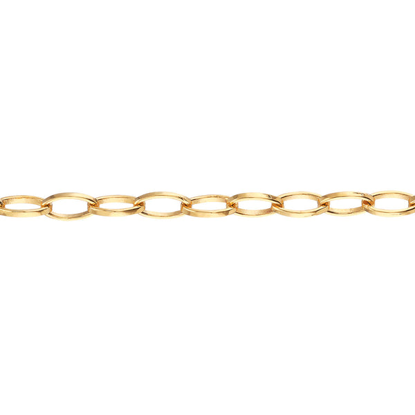 Oval Links Vermeil Gold Chain