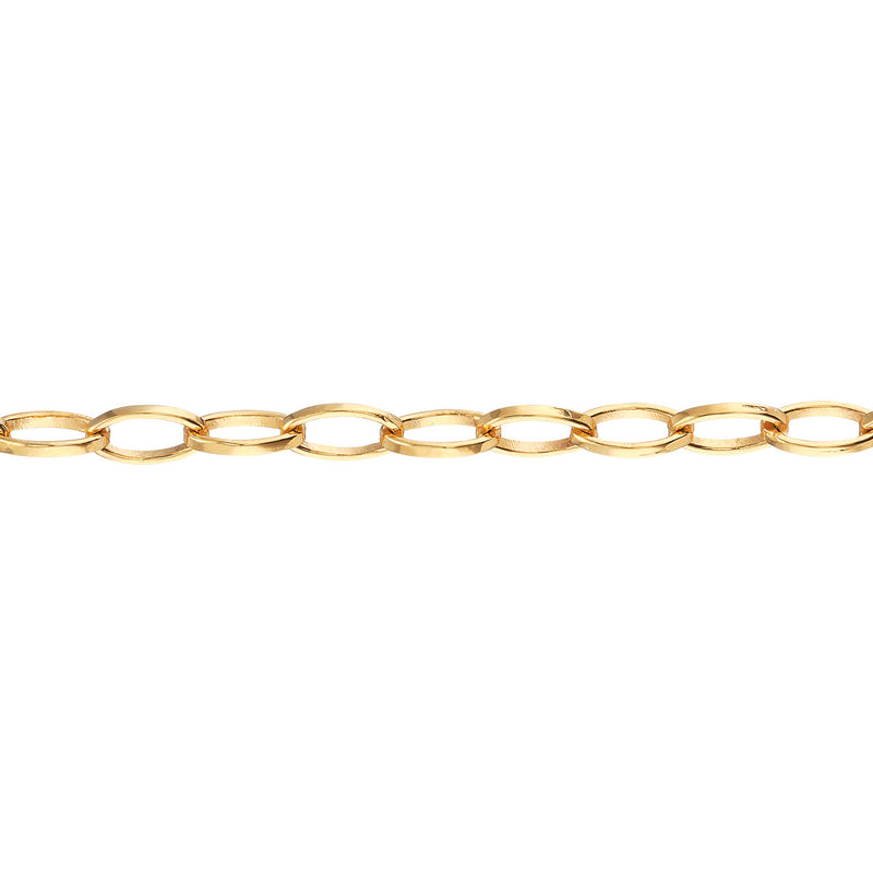Oval Links Vermeil Gold Chain