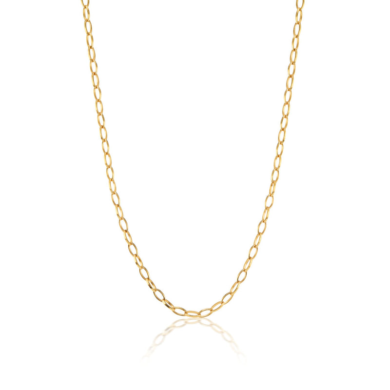 Oval Links Vermeil Gold Chain
