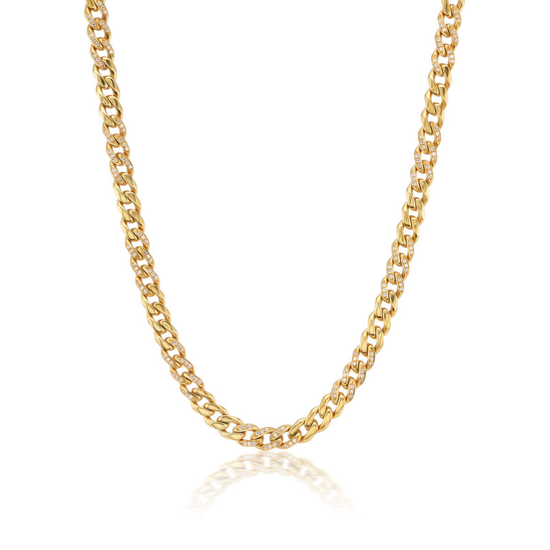 Coco Wide Curb Chain Vermeil Necklace