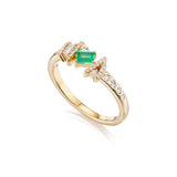 Ethereal Angel Emerald 14k Gold Ring