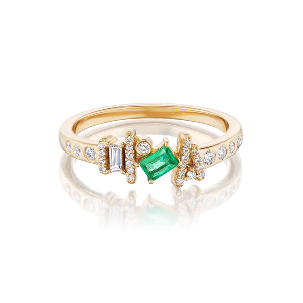 Ethereal Angel Emerald Ring