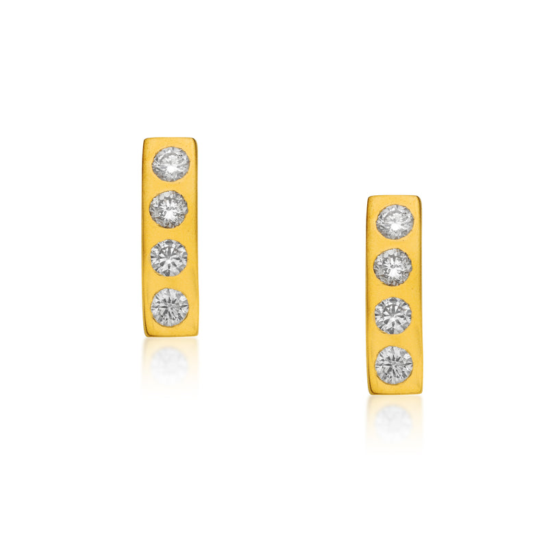 Praia Diamond Bar Earrings