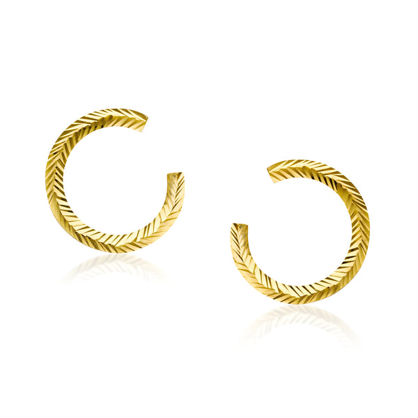 Roma 14k Gold Hoop