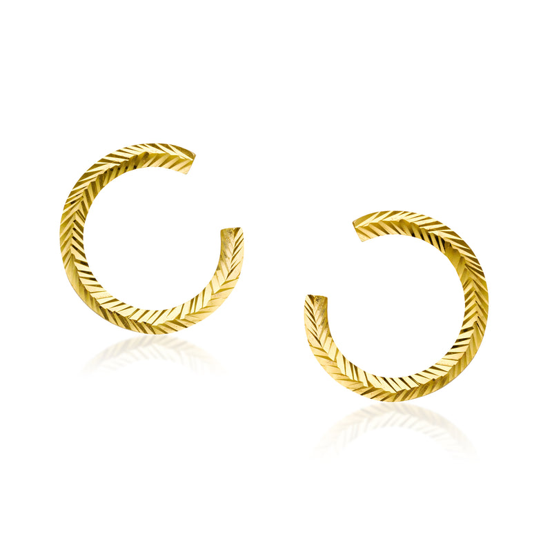 Roma 14k Gold Hoop