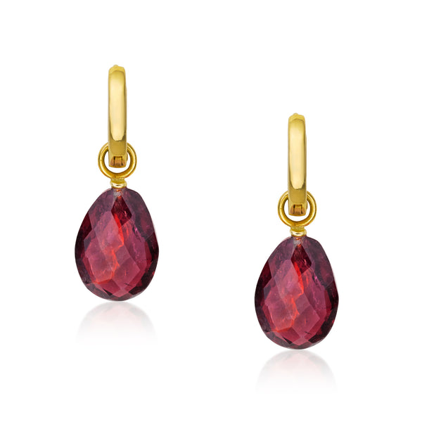 Sweet Pea Tourmaline Drop 14k Gold Earrings